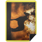 BLACK HORSE 1 BSHL Premium Black Sherpa Blanket 60x80