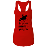 HAPPILY EVER AFTER (TWH Pleasure) Blk NL1533 Ladies Ideal Racerback Tank