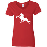 Tennessee Walking Horse Performance (WHITE) G500VL Ladies' 5.3 oz. V-Neck T-Shirt