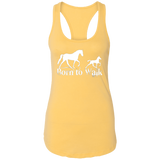 BORN TO WALK NL1533 Ladies Ideal Racerback Tank
