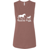 BORN TO WALK B8803 Ladies' Flowy Muscle Tank