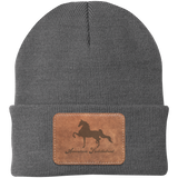 AMERICAN SADDLEBRED ON LEATHER CP90 Knit Cap - Patch