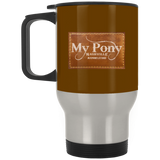 MY PONY NASHVILLE BRAND XP8400S Silver Stainless Travel Mug