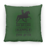 HAPPILY EVER AFTER (TWH Pleasure) Blk ZP14 Small Square Pillow
