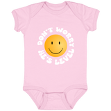 DON'T WORRY HE'S LEVEL (WHITE) 4424 Infant Fine Jersey Bodysuit