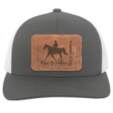 MISSOURI FOX TROTTER ON LEATHER 104C Trucker Snap Back - Patch