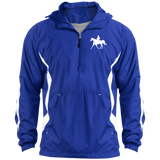 Missouri Fox Trotter WITH MALE RIDER WHITE JST63 Unisex Colorblock Raglan Anorak