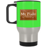 MY PONY NASHVILLE BRAND XP8400S Silver Stainless Travel Mug