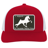 I SUPPORT THE TWH -RECTANGLE 104C Trucker Snap Back - Patch