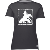 REINING STYLE 1 (WHITE) 4HORSE 64STTX Ladies’ Essential Dri-Power Tee