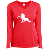 Tennessee Walking Horse Performance (WHITE) LST353LS Ladies’ Long Sleeve Performance V-Neck Tee