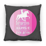 SHE LIVED HAPPILY TWH PLEASURE SHADES OF PINK ZP16 Medium Square Pillow