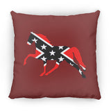 Rebel on the Rail Tennessee Walking Horse Pleasure ZP18 Large Square Pillow