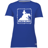 REINING STYLE 1 (WHITE) 4HORSE 64STTX Ladies’ Essential Dri-Power Tee