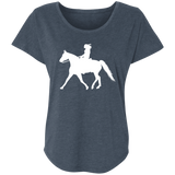 Missouri Fox Trotter LADY FINAL ART WHITE NL6760 Ladies' Triblend Dolman Sleeve