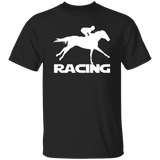 RACING (white) 4HORSE G500 5.3 oz. T-Shirt