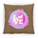 TWH PLEASURE BLEACH SPLATTER PINK TEAL ZP18 Large Square Pillow