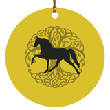 Tennessee Walking Horse PLEASURE TREE OF LIFE SUBORNC Circle Ornament