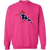 Rebel on the Rail Tennessee Walking Horse Performance G180 Crewneck Pullover Sweatshirt