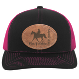 MISSOURI FOX TROTTER ON LEATHER 104C Trucker Snap Back - Patch