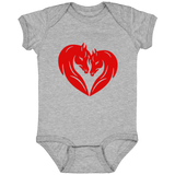 HORSE HEAD HEART 4424 Infant Fine Jersey Bodysuit