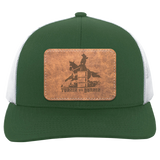 TURNIN AND BURNIN ON LEATHER 104C Trucker Snap Back - Patch