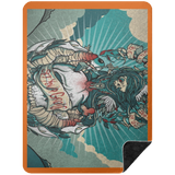 VINTAGE TAT 2 BSHL Premium Black Sherpa Blanket 60x80