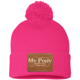 MY PONY NASHVILLE SP15 Pom Pom Knit Cap - Patch