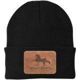 AMERICAN SADDLEBRED ON LEATHER CP90 Knit Cap - Patch