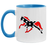 Rebel on the Rail Tennessee Walking Horse Pleasure AM11OZ 11 oz. Accent Mug