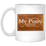 MY PONY NASHVILLE BRAND XP8434 11oz White Mug