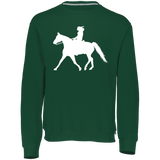 Missouri Fox Trotter LADY FINAL ART WHITE 698HBM Dri-Power Fleece Crewneck Sweatshirt