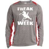 Freak Of The Week ST361LS Long Sleeve Heather Colorblock Performance Tee