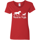 BORN TO WALK G500VL Ladies' 5.3 oz. V-Neck T-Shirt