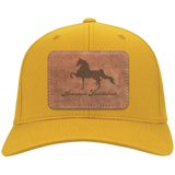 AMERICAN SADDLEBRED ON LEATHER CP80 Twill Cap - Patch