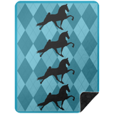 TWH PERFORMANCE ARGLE BLANKET BSHL Premium Black Sherpa Blanket 60x80