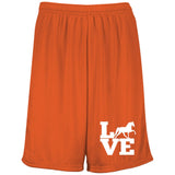 Love (TWH Pleasure) 1844 Moisture-Wicking 9 inch Inseam Mesh Shorts