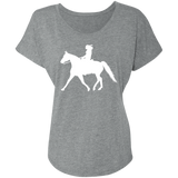 Missouri Fox Trotter LADY FINAL ART WHITE NL6760 Ladies' Triblend Dolman Sleeve