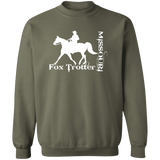MISSOURI FOX TROTTER (white) 4HORSE G180 Crewneck Pullover Sweatshirt