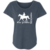 MISSOURI FOX TROTTER (white) 4HORSE NL6760 Ladies' Triblend Dolman Sleeve
