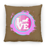 TWH PLEASURE BLEACH SPLATTER PINK TEAL ZP14 Small Square Pillow