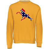 Rebel on the Rail Tennessee Walking Horse Performance 698HBM Dri-Power Fleece Crewneck Sweatshirt