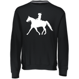 Missouri Fox Trotter LADY FINAL ART WHITE 698HBM Dri-Power Fleece Crewneck Sweatshirt