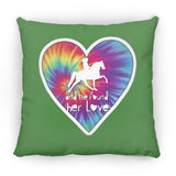 SHE FOUND HER LOVE TWH PLEASURE HEART ZP14 Small Square Pillow