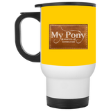 MY PONY NASHVILLE BRAND XP8400W White Travel Mug