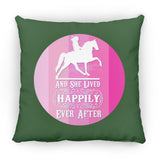 SHE LIVED HAPPILY TWH PLEASURE SHADES OF PINK ZP18 Large Square Pillow