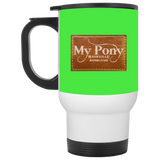 MY PONY NASHVILLE BRAND XP8400W White Travel Mug