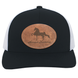 AMERICAN SADDLEBRED ON LEATHER 104C Trucker Snap Back - Patch