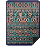 AZTEC 1 BSHL Premium Black Sherpa Blanket 60x80