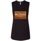 MY PONY NASHVILLE BRAND B8803 Ladies' Flowy Muscle Tank